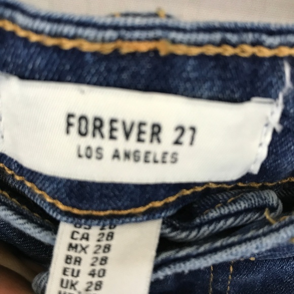 Forever 21 Destroyed Strectch Jeans Size 28 Skinny - Picture 3 of 6